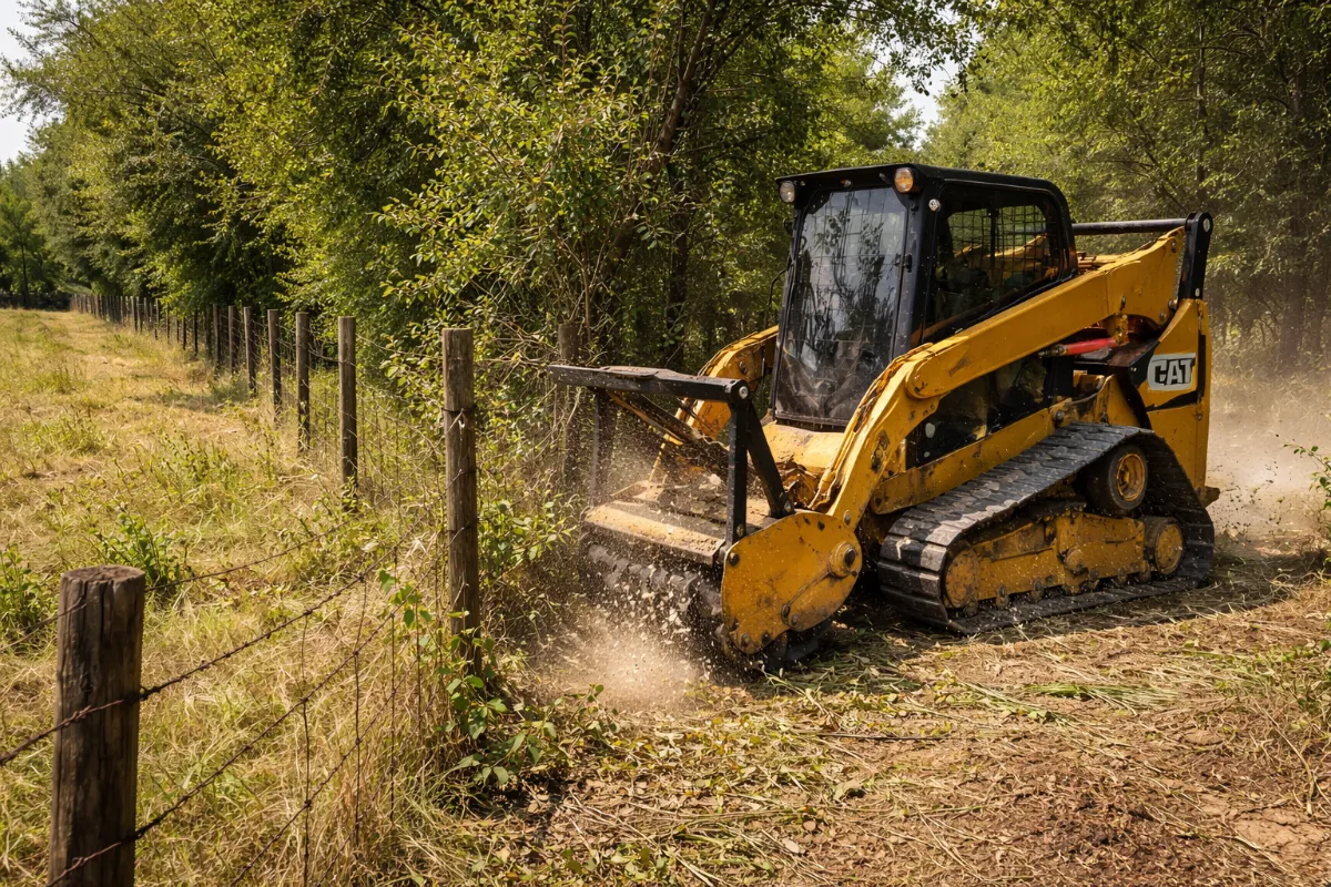Fence line clearing service