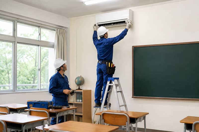 Lắp đặt điều hòa cho trường học