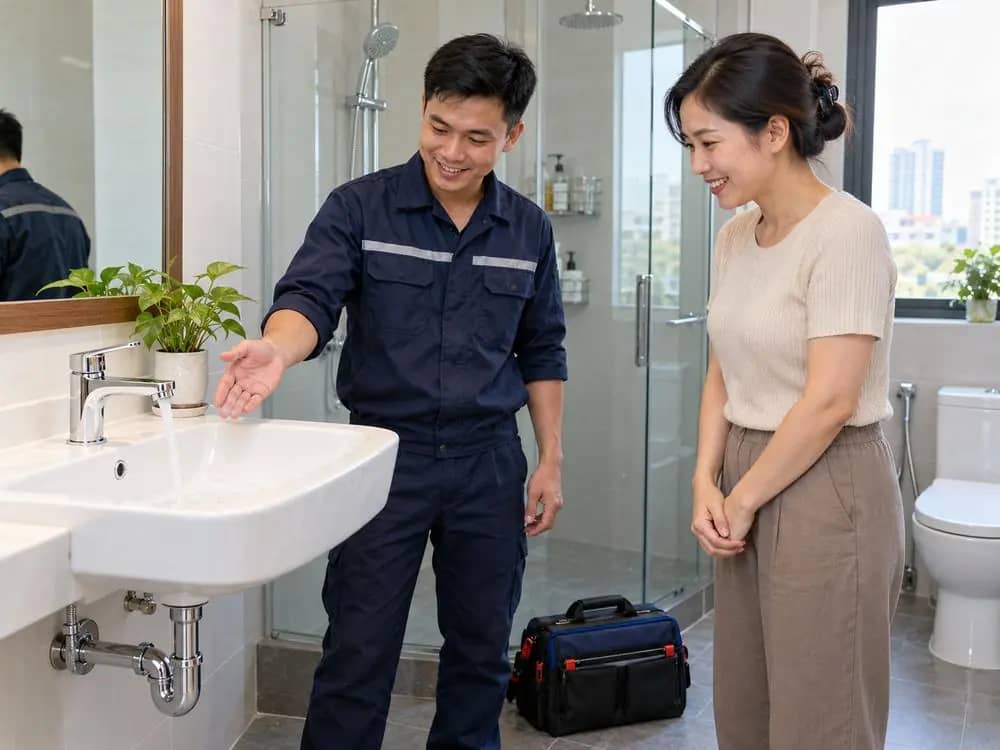 Thợ điện nước - kết quả sau khi hoàn thành: sạch sẽ, gọn gàng, chủ nhà hài lòng