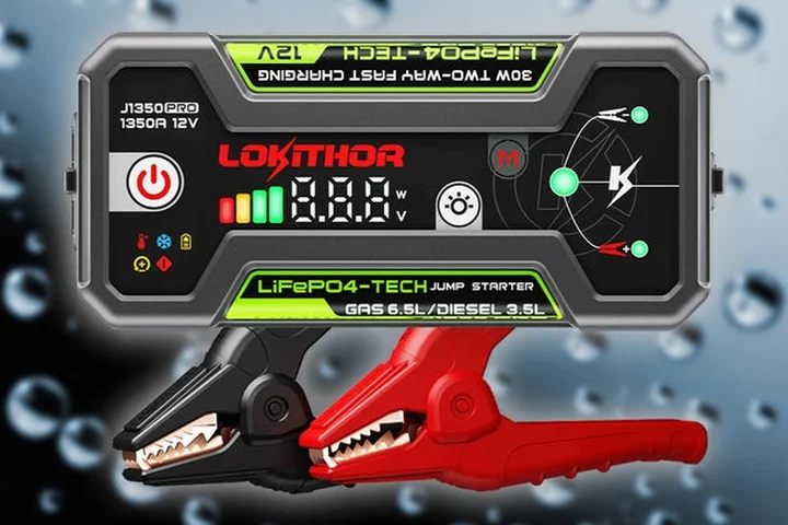 The Lokithor J150 Pro Cordless Car Jump Starter Has a LiFePO4 Battery for Under $50