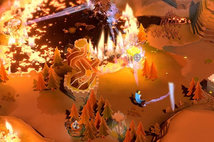 Time strategy with firefighting on lavish maps made entirely of paper