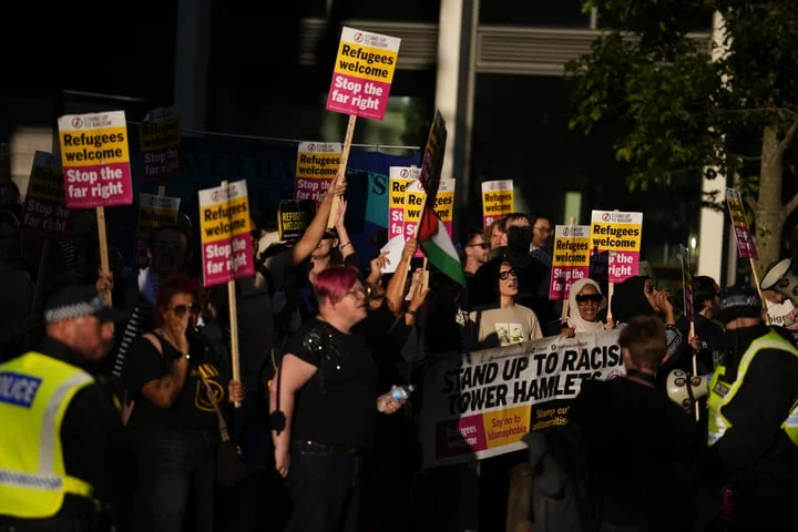 Thousands to descend on Westminster for mass anti far-right rally