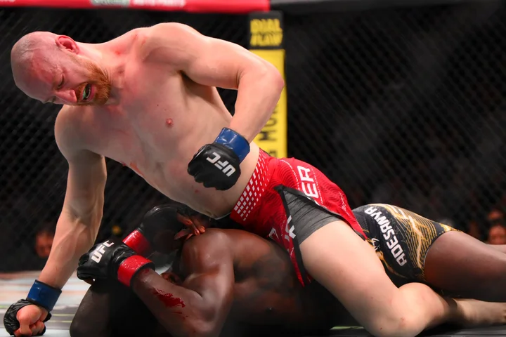 Israel Adesanya knocked out by Joe Pyfer at UFC Fight Night in Seattle