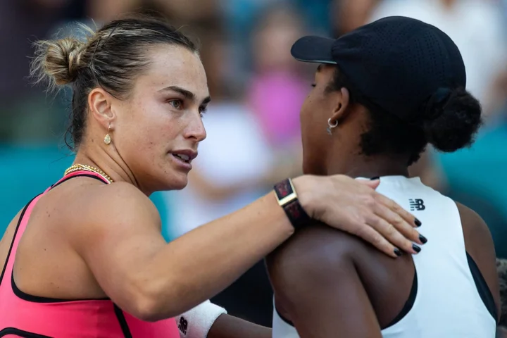 Sabalenka sinks Gauff to win second straight Miami Open title