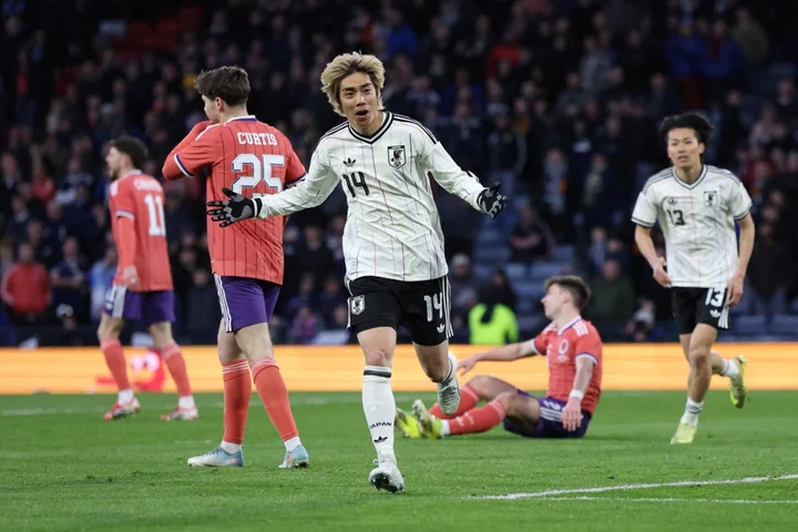 Japan strikes late to win Scotland friendly