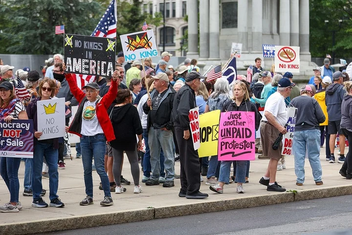 'No Kings’ protesters debut rewrite of ‘America the Beautiful’ verse to include 'thy immigrant'
