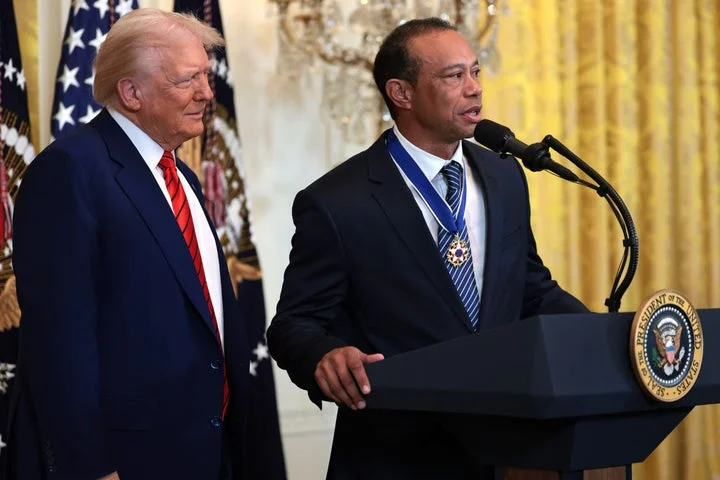 Donald Trump gives update on Tiger Woods after rollover car accident