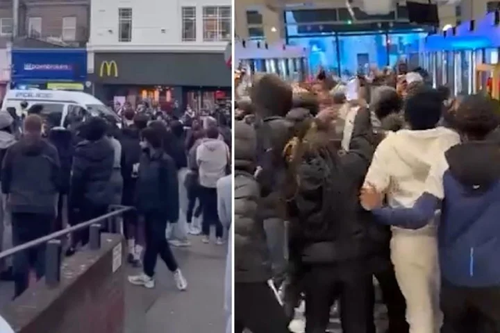 Families ‘barricaded’ inside shops after gangs of teenagers swarm Clapham high street