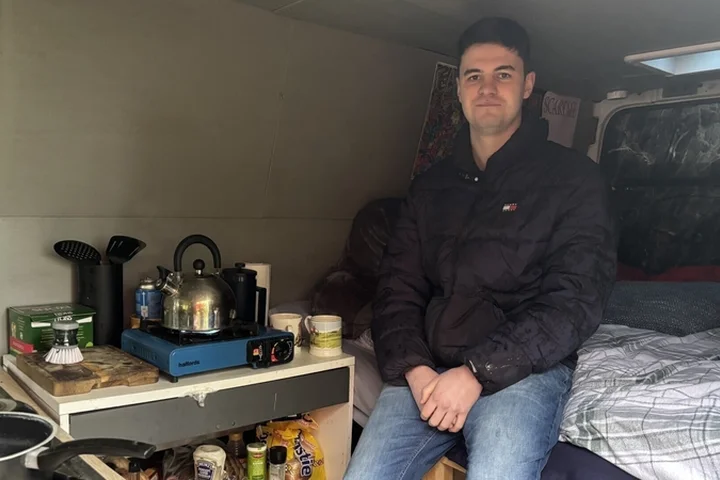 'I live in a van because rent is too high'
