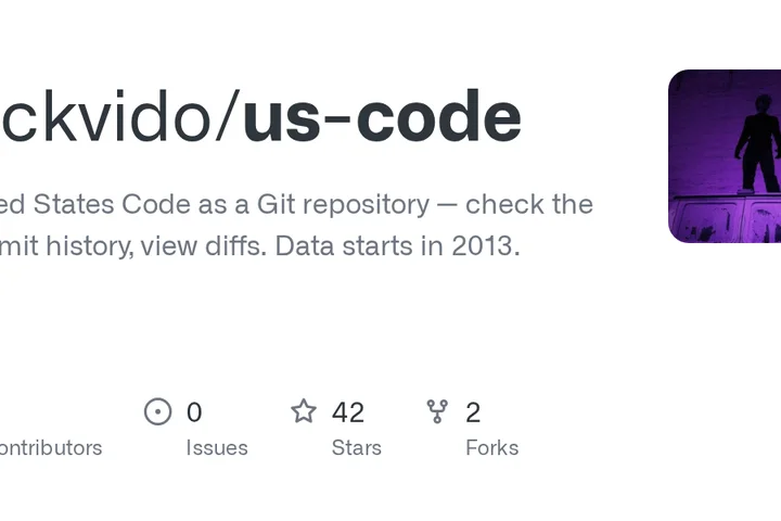 United States Code (federal laws) in Git
