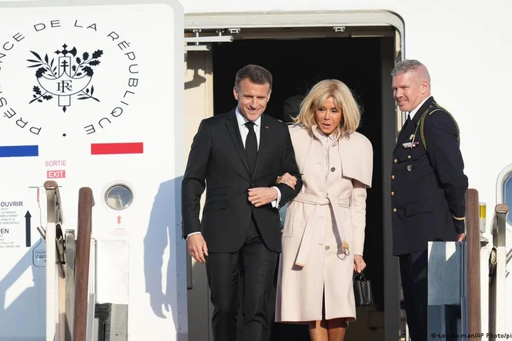 Macron dismisses Trump's 'inelegant' dig about his marriage