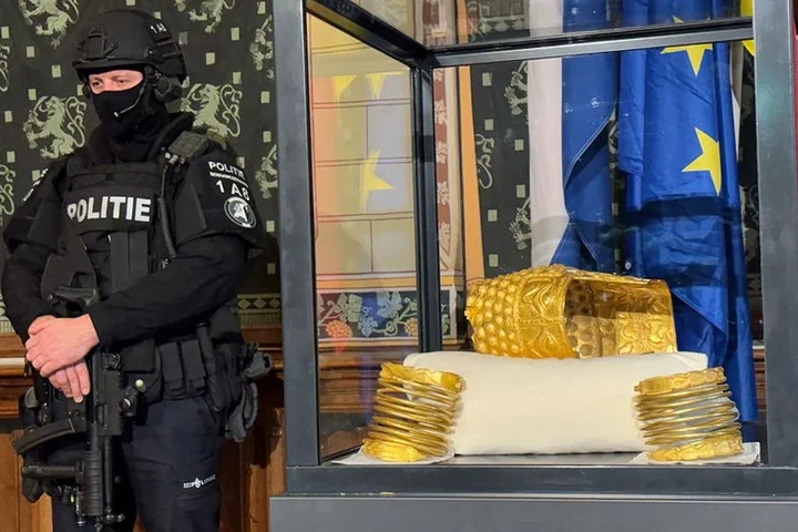 Priceless ancient golden helmet stolen in Dutch museum heist recovered a year later