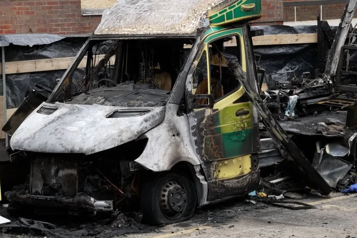 Three remanded over alleged arson on Jewish group ambulances as new arrest made