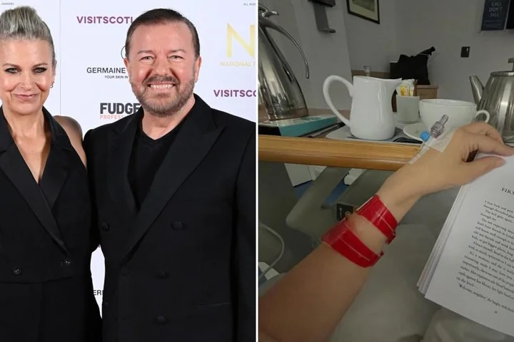 Ricky Gervais’ partner Jane Fallon, 65, hits out at ‘disgusting’ fake obituary after cancer diagnosis