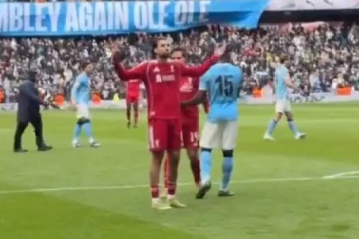 Dominik Szoboszlai angers Liverpool fans with gesture after Manchester City defeat in FA Cup