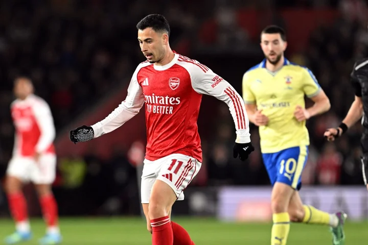 Arsenal star shoves referee in ‘disgraceful’ reaction during FA Cup defeat to Southampton