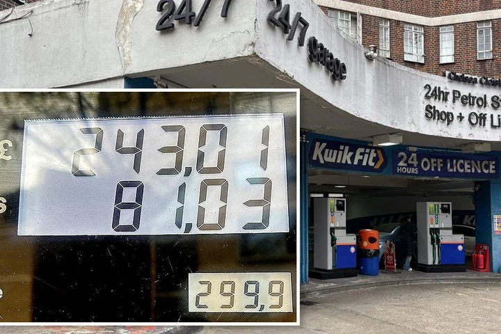UK’s ‘most expensive’ petrol pump where a tank costs £240