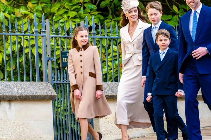 William and Kate join royal family Easter service for first time in three years