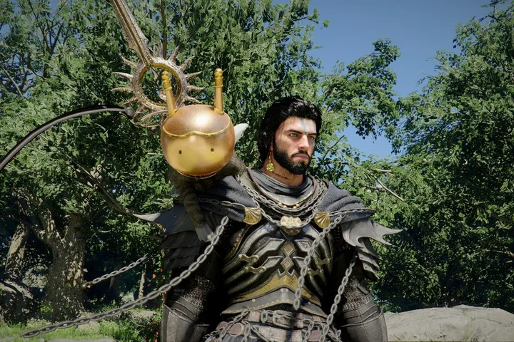 A hide helmet button