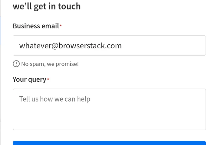 Someone at browserstack is leaking users' email address