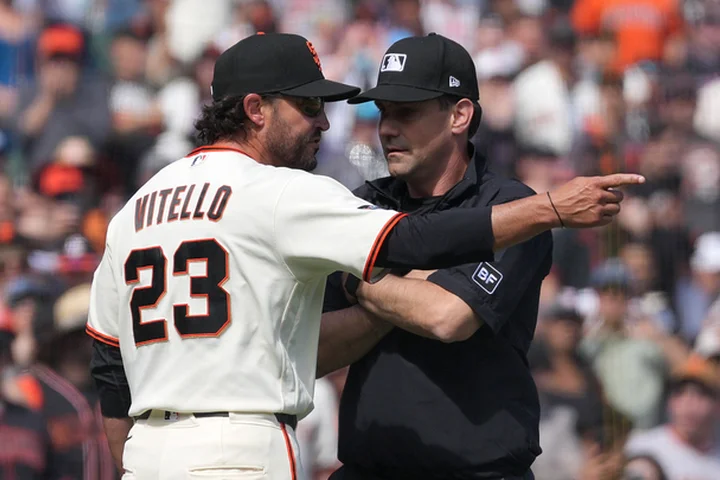 Giants manager Tony Vitello cites old college grudges to defend his first MLB ejection