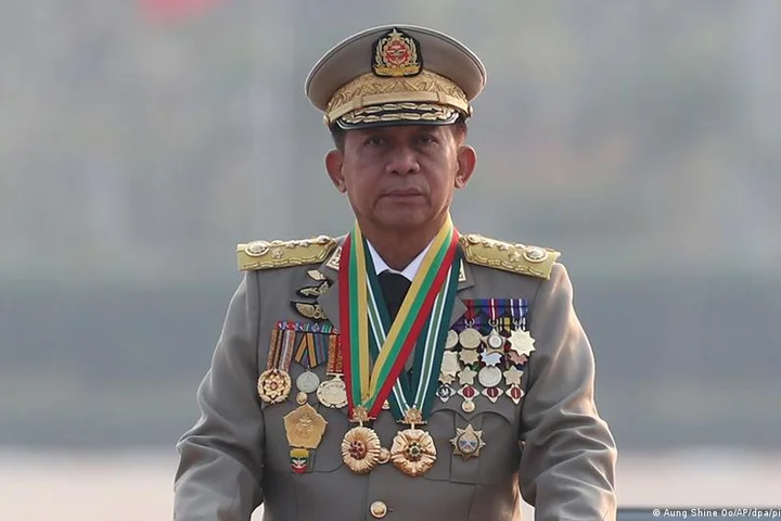 The head of the Myanmar's junta Min Aung Hlaing has swapped his