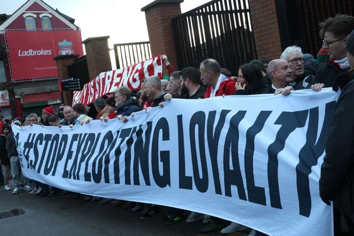 Liverpool fans to stage series of protests against ticket price rises