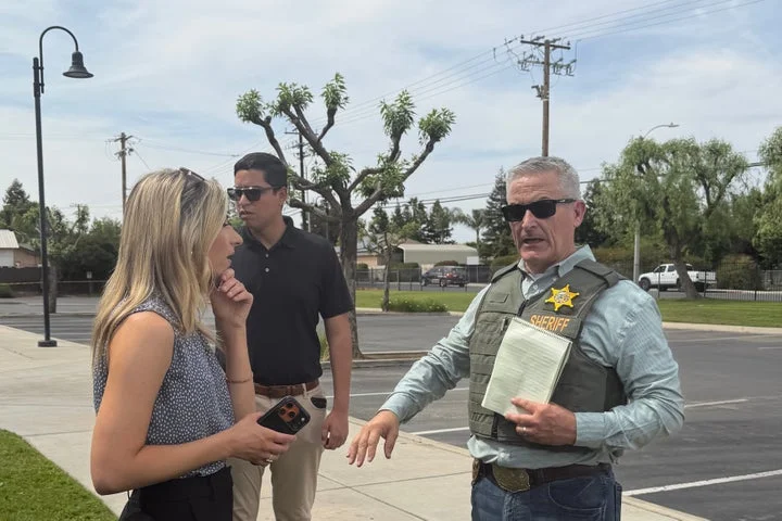 Man who killed sheriff’s deputy in California dies after being run over with armoured vehicle