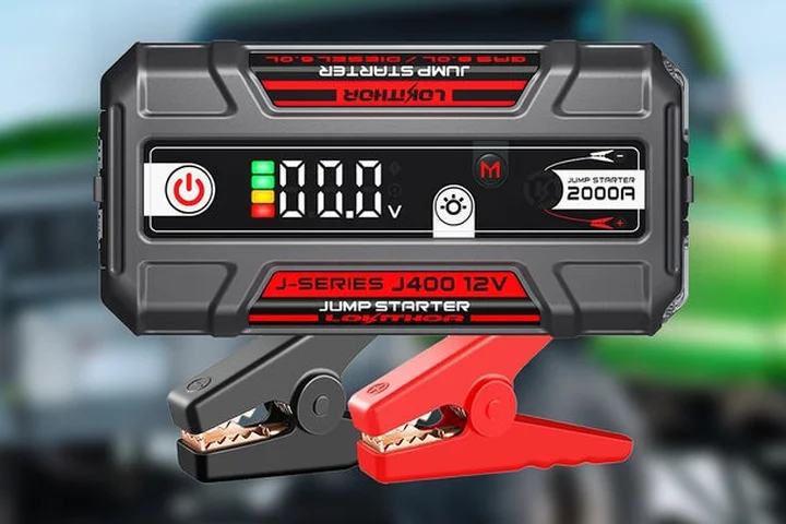 The Lokithor J400 12V Cordless Lithium Car Jump Starter Drops to Under $35