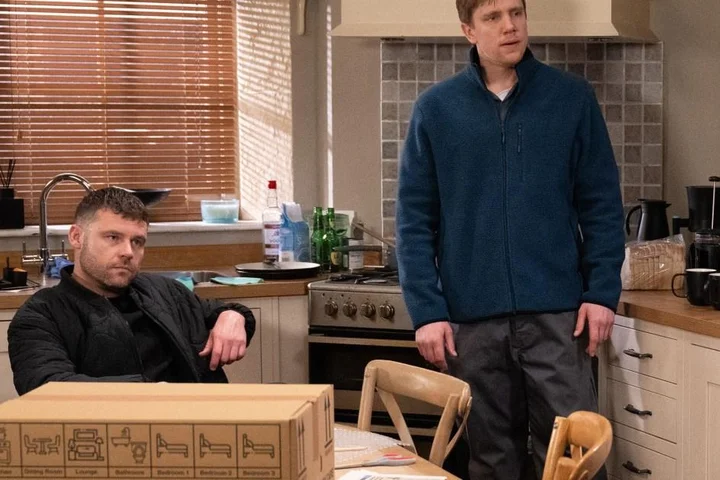 Robert and Aaron tested to the max in new Emmerdale video as they rush to save Moira