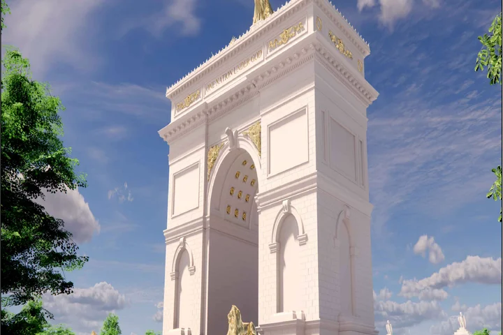 Planned "Arc de Trump" would be over twice as high as Lincoln Memorial