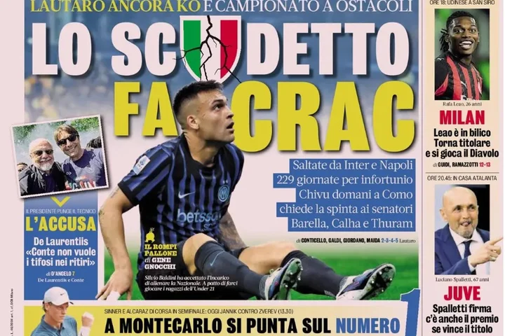 Today’s Papers – Injuries affect title race, Ranieri and Gasperini clash