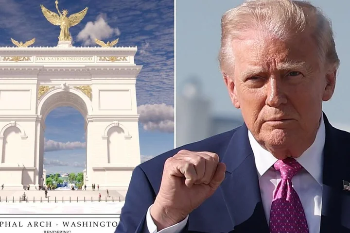 Donald Trump reveals plan for his £11,000,000 ‘triumphal arch’