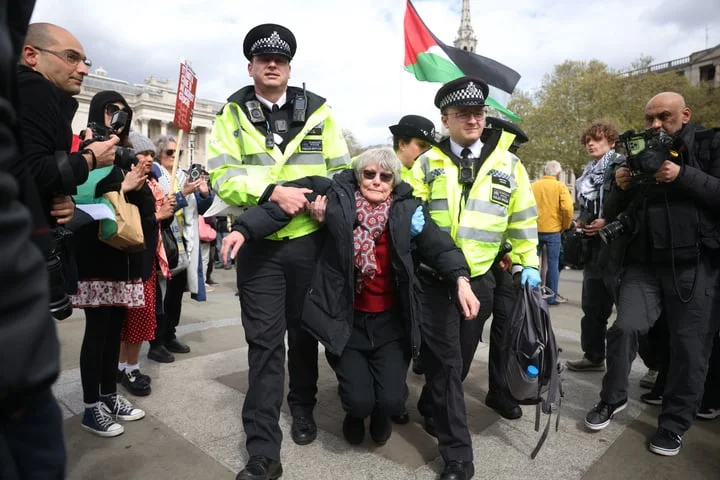 Over 200 arrests as hundreds gather in Trafalgar Square for Palestine Action protest