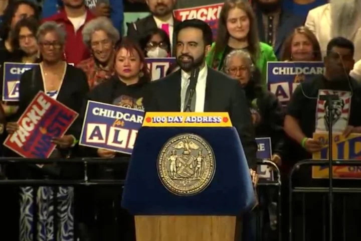 NYC mayor touts ‘socialist’ wins in first 100 days alongside Bernie Sanders