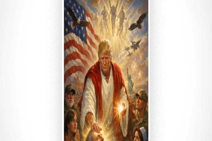 Trump faces backlash over post depicting him like Jesus