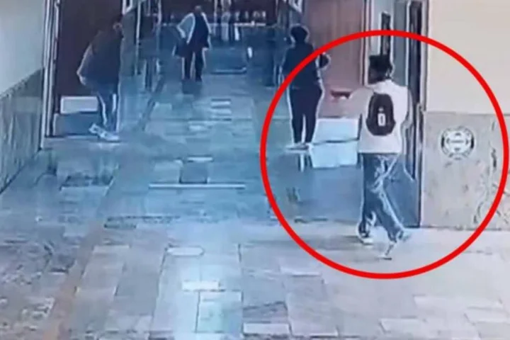 Moment pupil returns to high school to shoot 16 people before killing himself