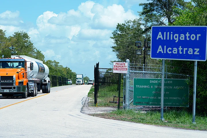 Guards at 'Alligator Alcatraz' beat, pepper-sprayed detainees, lawyer says