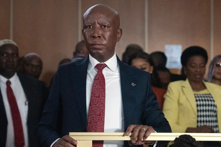 South African politician Julius Malema sentenced to prison for firing gun