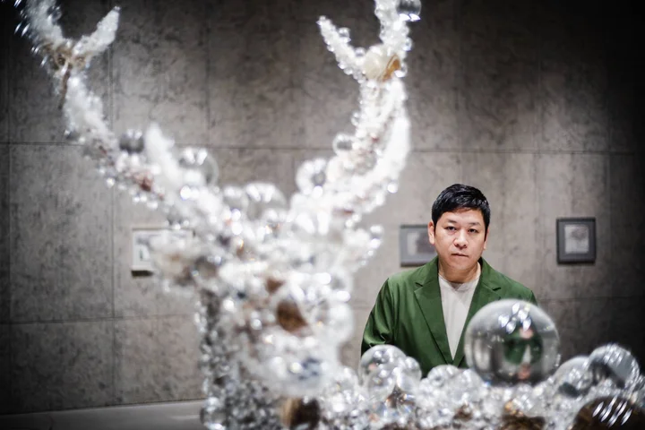 At Kohei Nawa’s studio, the world is seen through glass bubbles