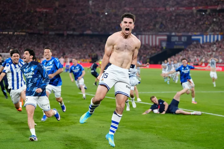 Real Sociedad upset Atletico Madrid to clinch fourth Copa del Rey title