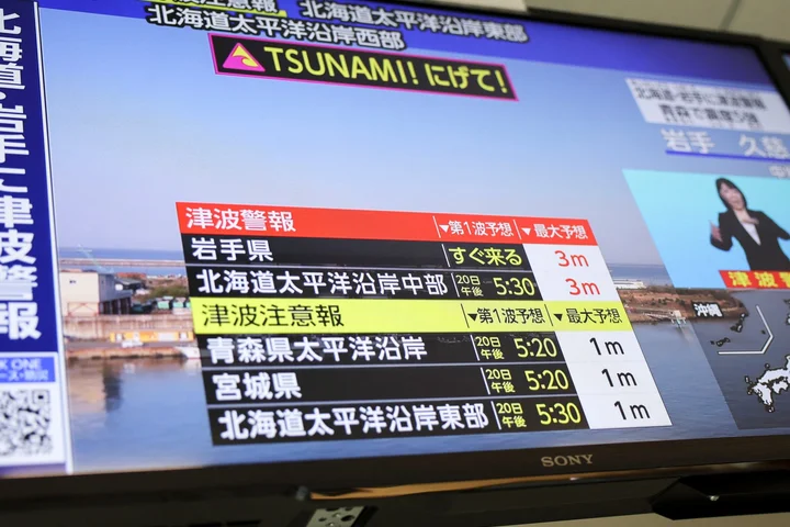 Magnitude 7.5 earthquake strikes northern Japan; tsunami warning issued