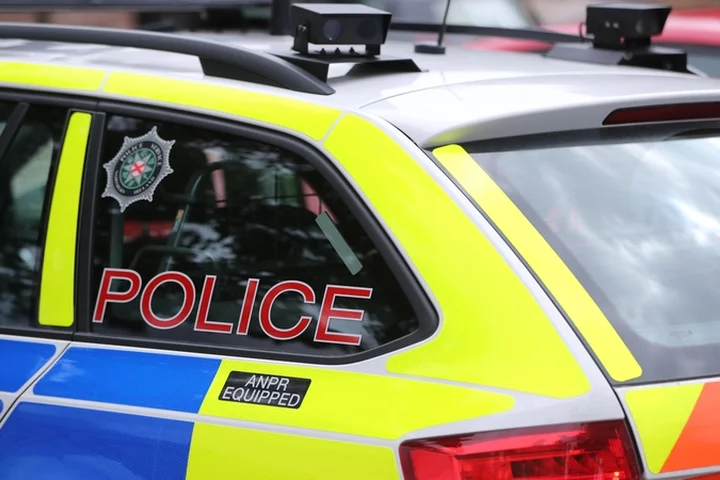 Man held after crossbow attack on police in Co Down