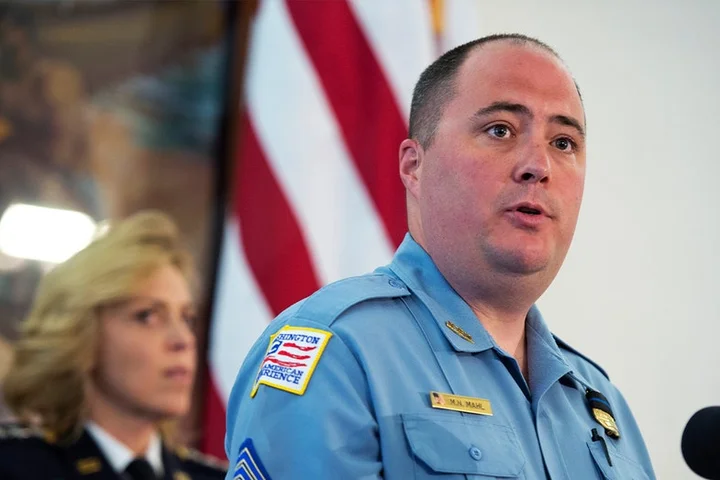 DC police lieutenant celebrated as first gay union boss accused of soliciting underage boy