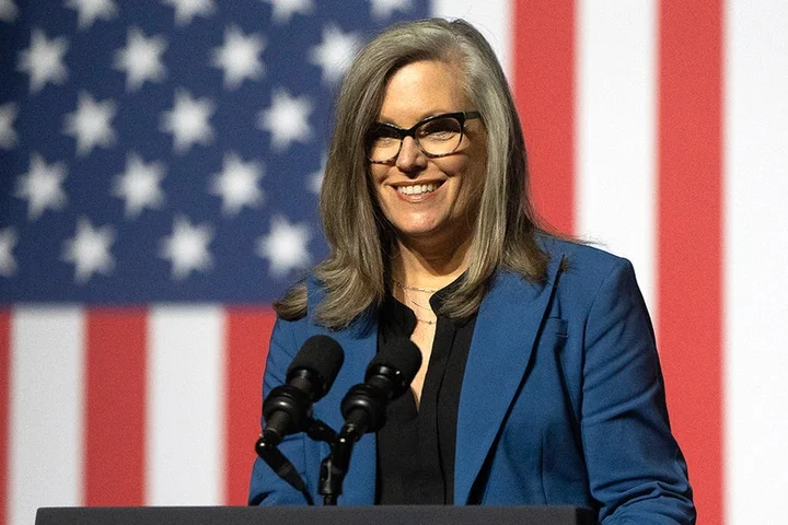 Arizona Gov Hobbs sidesteps whether she believes Gallego's answers on Swalwell