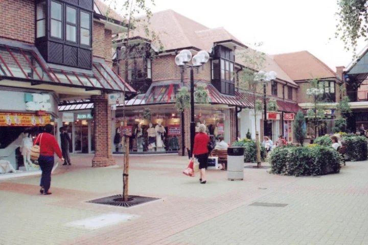 How a once bustling town shopping centre has been reduced to rubble