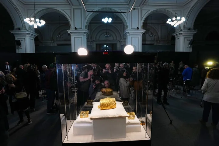 Priceless 2,500-year-old golden helmet returned to Romania after Dutch museum raid