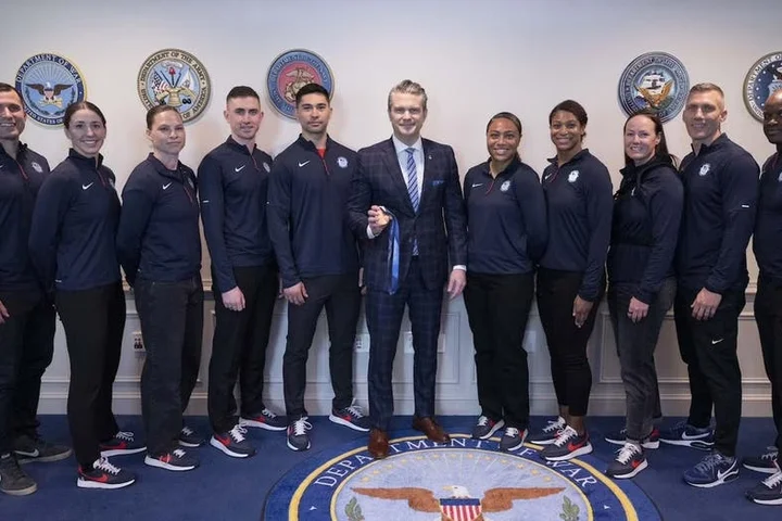 Military Olympians honored at the Pentagon, against backdrop of Iran war