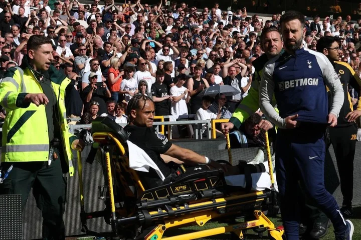 Tottenham star mocked while stretchered off at Wolves after huge double injury blow
