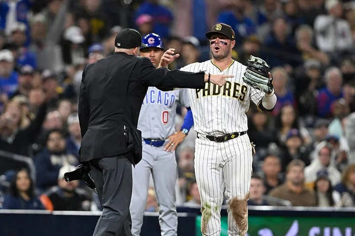 Padres closer Mason Miller loses wild scoreless streak on controversial fair-foul call against Cubs